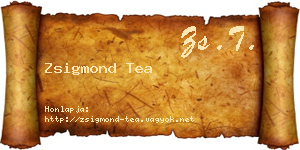 Zsigmond Tea névjegykártya